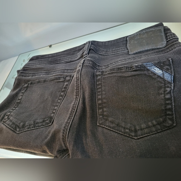 WOMAN'S SILVER BLACK DENIM - Picture 3 of 4